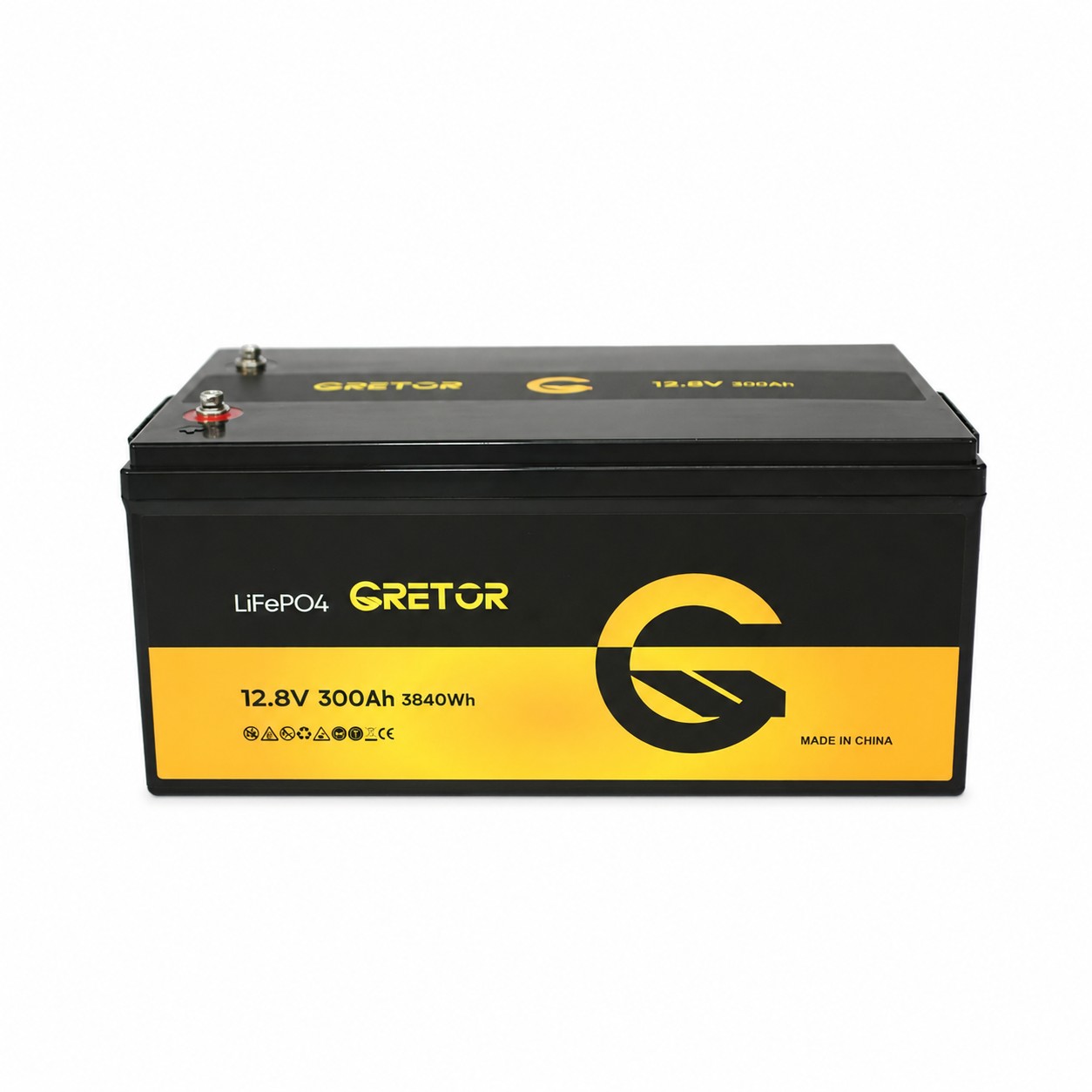 Акумулятор GRETOR LiFePO4 12.8V 300Ah 3840Wh