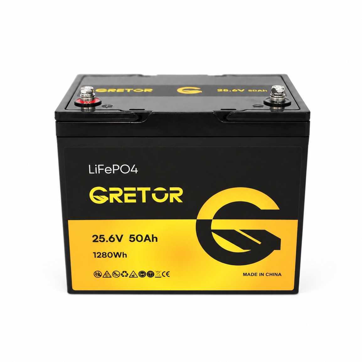 Акумулятор GRETOR LiFePO4 25.6V 50Ah ​1280Wh