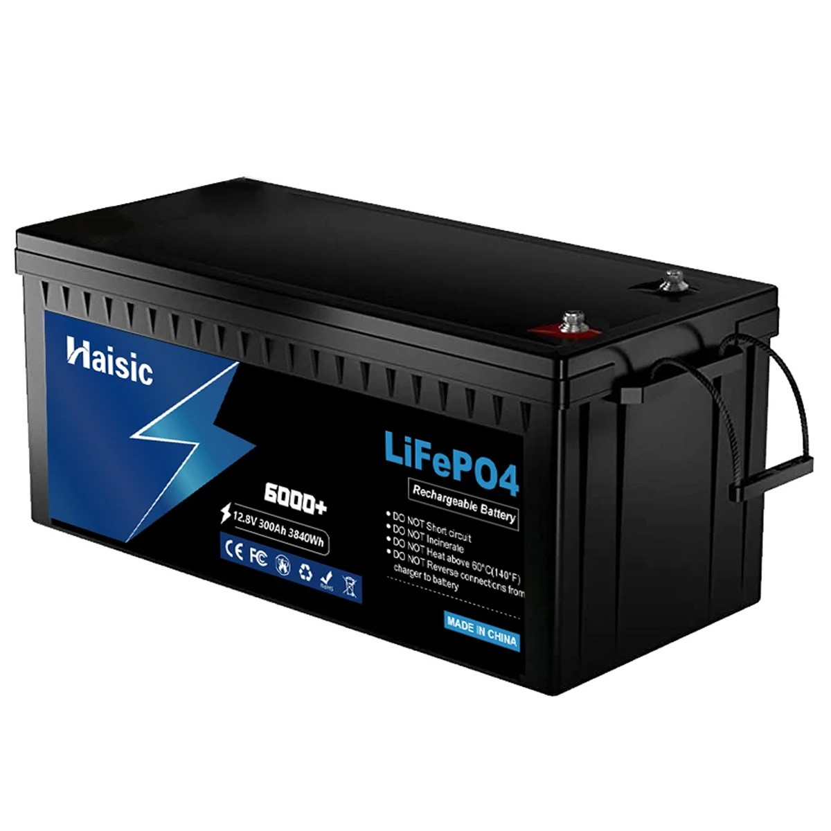 Акумулятор Haisic LiFePO4 12.8V 300Ah 3840Wh