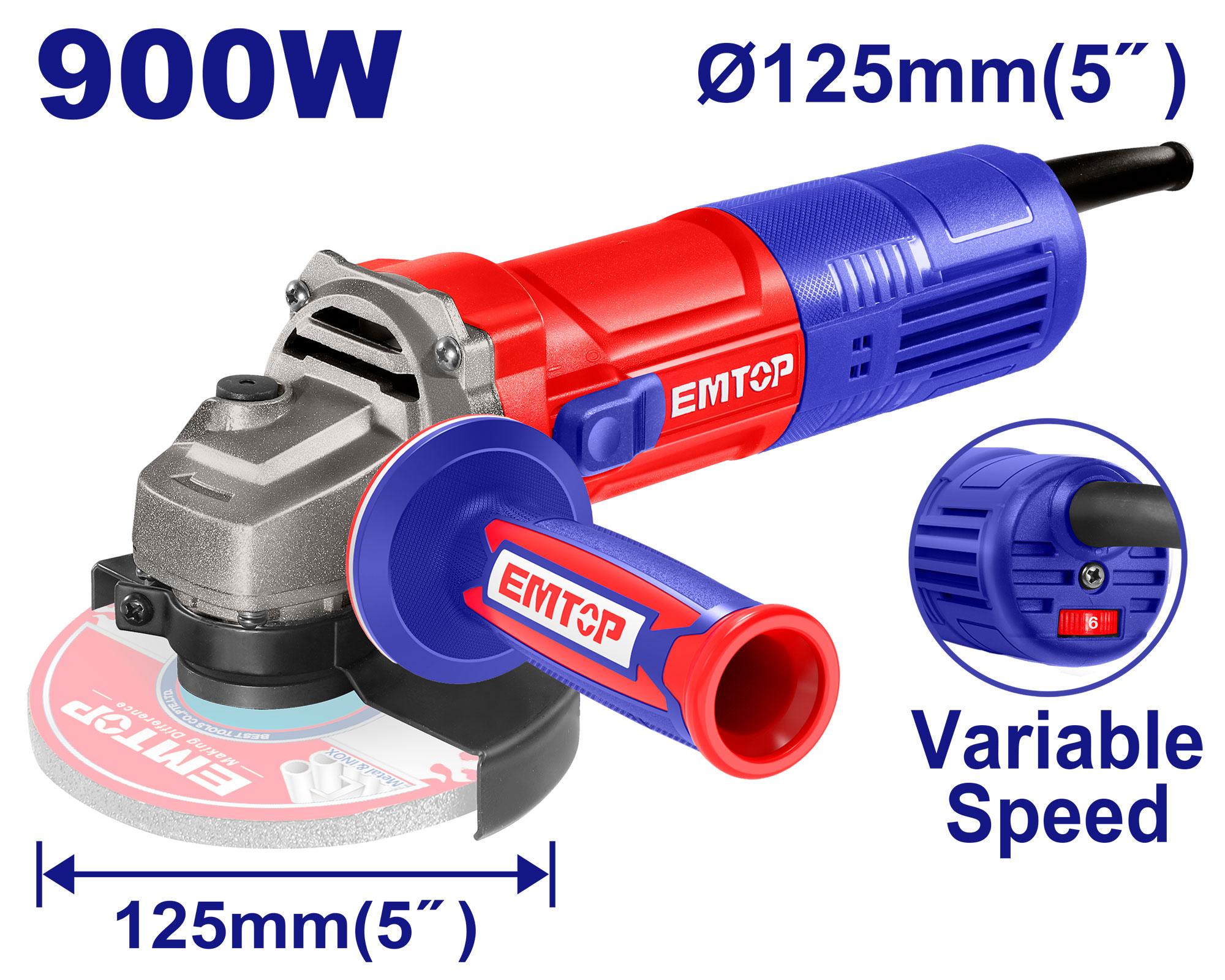 Болгарка (кутова шліфмашина) EMTOP EAGRS09051