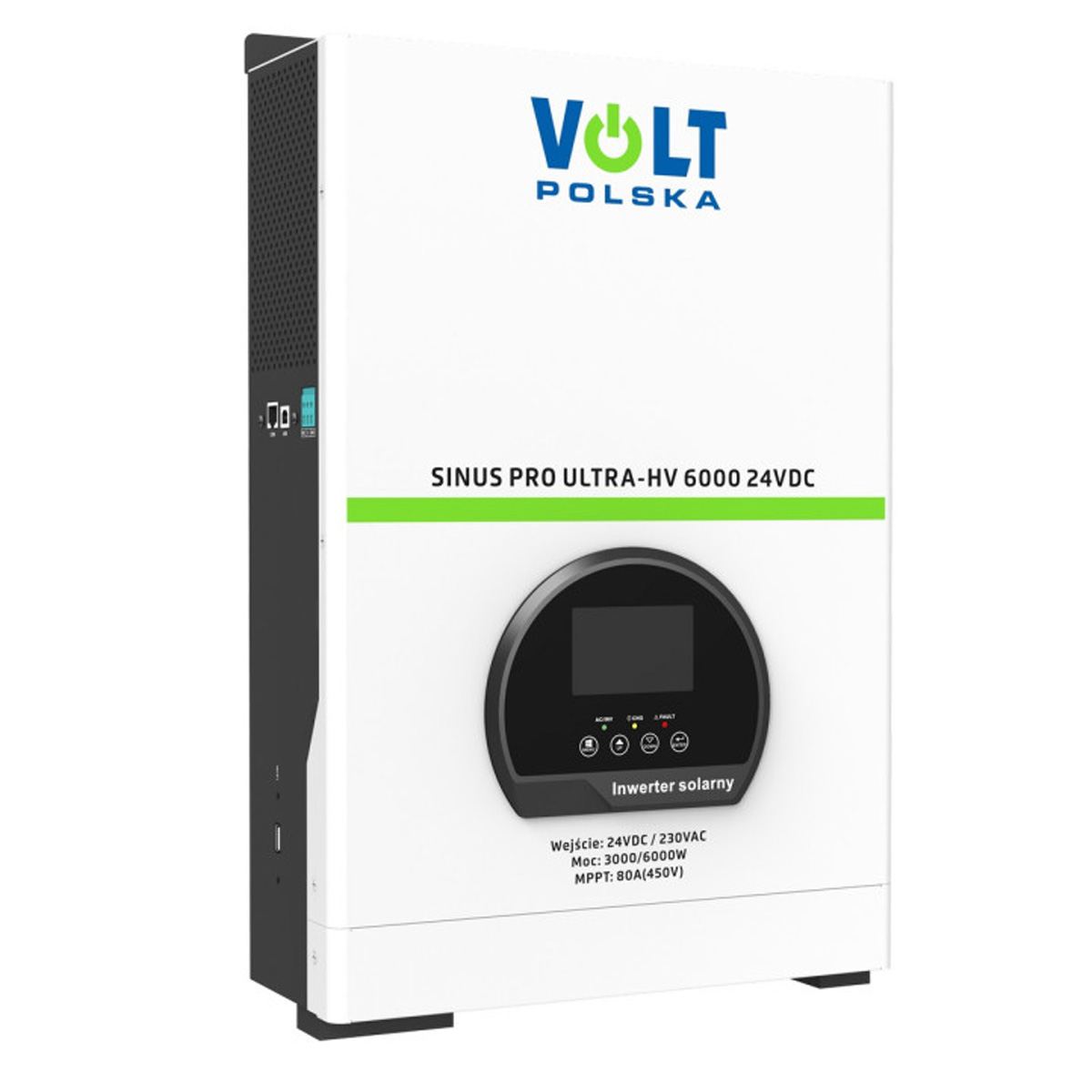 Інвертор сонячний Volt Polska SINUS PRO ULTRA-HV 6000 24/230V (3000/6000W) + 80A MPPT (450V)