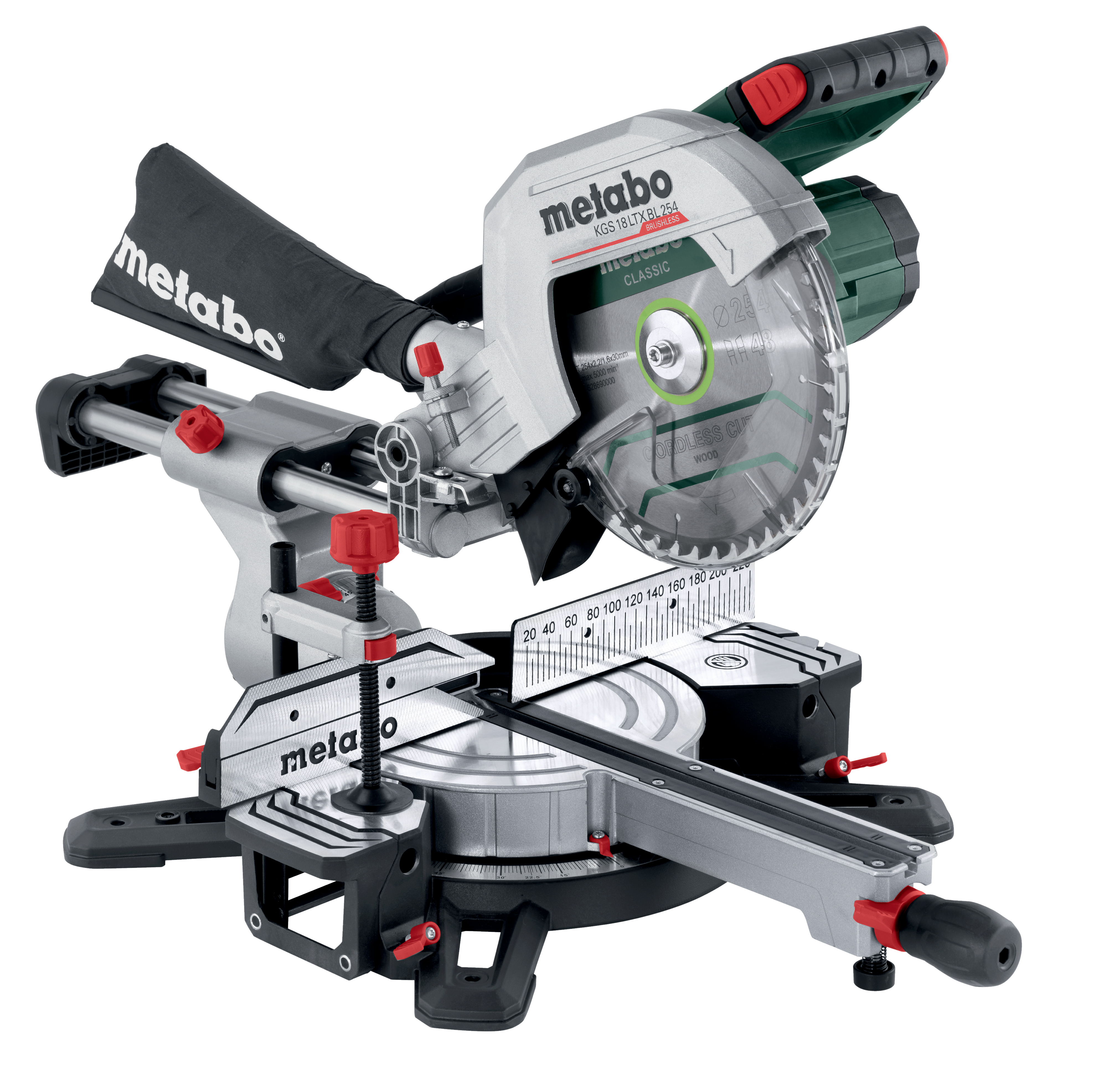 Пила торцювальна акумуляторна Metabo KGS 18 LTX BL 254 (без АКБ та ЗП)