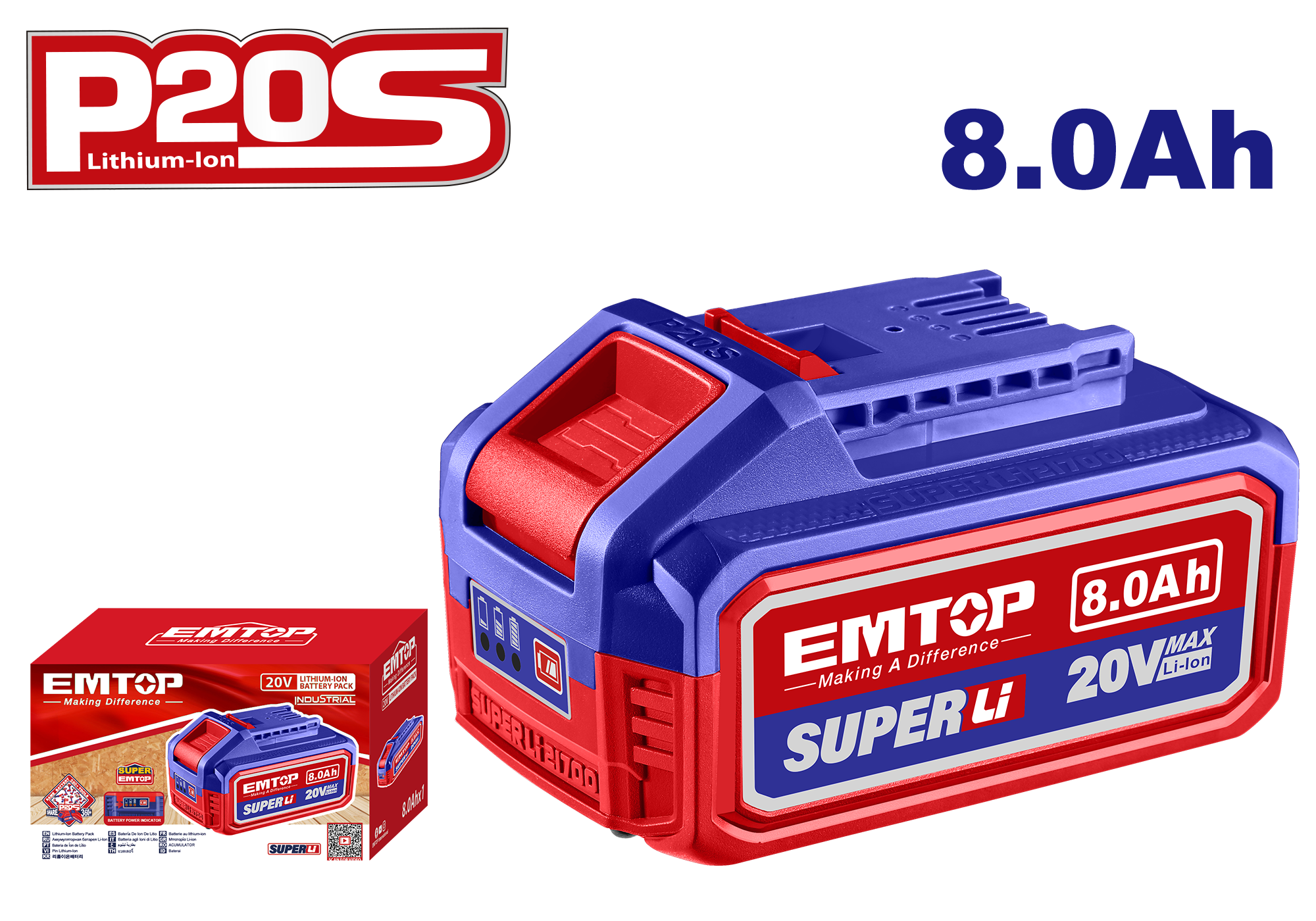 Акумулятор EMTOP EBPK2108 P20S 8Ah